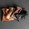 Ox & Pine Personalized Full-Grain Leather Dice Bag with Optional Design Stamp Holds 35 Dice - Antique Brass Hardware - 4 x 6 Size (Whiskey) view 4