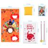 17-Pack Thanksgiving Party Games Set - Bean Bag Toss with 3 Bags, Race Bags, Turkey Hanging Toss Game Banner, and Prizes for Fall Festival Celebrations view 2