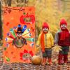 17-Pack Thanksgiving Party Games Set - Bean Bag Toss with 3 Bags, Race Bags, Turkey Hanging Toss Game Banner, and Prizes for Fall Festival Celebrations view 4