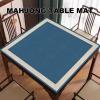 mahjong game set, Blue Square Mahjong Table Mat, Anti Slip Noise Reduction Mahjong Table Pad for Mahjong Poker Card Games, with Carrying Bag (Color : Blue-1, Size : 39.4x39.4inch/100x100cm)(Blue-1,23. view 2