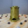 Large Bard Crest Dice Tower with Can Cozy & Storage - DND Dice Tower - Roleplaying Games Accessories - Tabletop RPG Dice Organizer - Dragon Dice Tower for Beer (Black) view 4