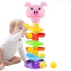 Ball Drop Toy, Ball Drop Tower, 6 Layers Cute Stackable Tower with 5 Rolling Balls, Portable and Detachable Early Development Supplies, Learning Games view 1