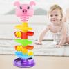 Ball Drop Toy, Ball Drop Tower, 6 Layers Cute Stackable Tower with 5 Rolling Balls, Portable and Detachable Early Development Supplies, Learning Games view 3