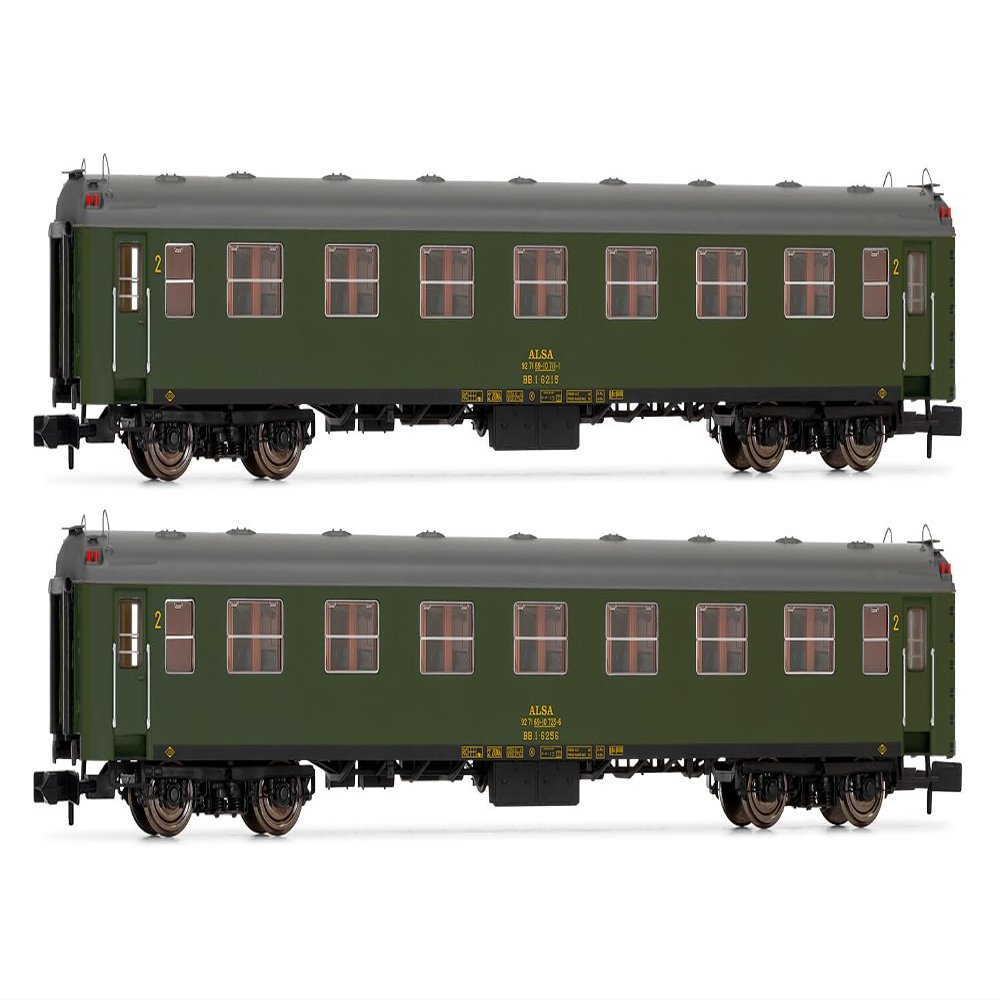 Arnold HN4455 ALSA, 2-Unit Set 6000 Coaches, Olive Green, ep. VI Rolling Stock - Coaches