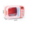 EHJRE Microwave Kitchen Play Set Kitchen Toy Role Play Microwave Educational Kitchen Toy for Educational Gift Preschool Ages 3-6, Pink, 13Pcs view 4