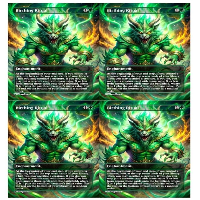 4x | Birthing Ritual | Anime | Full Art | Foil or Non-Foil (Non Foil)