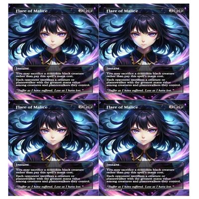 4x | Flare of Malice | Anime | Full Art | Foil or Non-Foil (Non Foil)