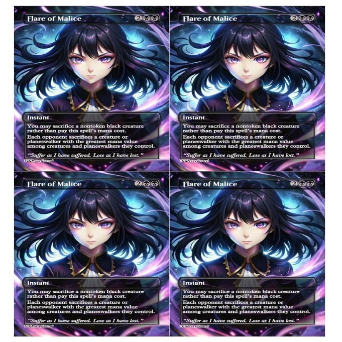 4x | Flare of Malice | Anime | Full Art | Foil or Non-Foil (Non Foil)