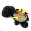 Munnygrubbbers - Mini Desktop Turtle Sand Box - 6 x 6 in - Stress Relief - Includes Soft Moldable Play Sand and Mini Tool Accessories - Novelty Gift - Desktop Decor - Zen Garden - (Black) view 1