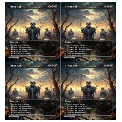 4x | Final Act | Anime | Full Art | Foil or Non-Foil (Non Foil)