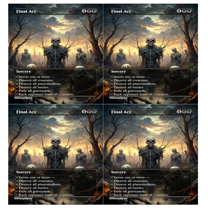 4x | Final Act | Anime | Full Art | Foil or Non-Foil (Non Foil)