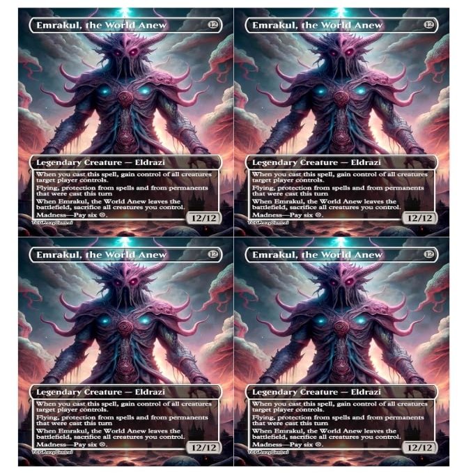 4x | Emrakul, the World Anew | Anime | Full Art | Foil or Non-Foil (Non Foil)
