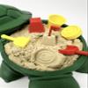 Munnygrubbbers - Mini Desktop Turtle Sand Box - 6 x 6 in - Stress Relief - includes Soft Moldable Play Sand and Mini Tool Accessories - Novelty Gift - Desktop Decor - Zen Garden - (Gold) view 2