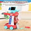 Doctor Kit for Kids, Pretend Doctor Playset for Toddlers with Cart, Costume and Stethoscope, Role Play Medical Toy for Girls Boys Toddlers 3-8 Birthday Gifts (Pink) view 2