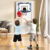 NIPLOOOW Indoor Basketball Hoop for Kids, Over The Door Mini Basketball Hoops, LED Light Mini Hoop with Scoreboard & 4 Balls, Kids Basketball Hoop Sport Toys Gifts for 5 6 7 8 9 10 11 12+Year Old Boys view 3