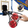 NIPLOOOW Indoor Basketball Hoop for Kids, Over The Door Mini Basketball Hoops, LED Light Mini Hoop with Scoreboard & 4 Balls, Kids Basketball Hoop Sport Toys Gifts for 5 6 7 8 9 10 11 12+Year Old Boys view 4