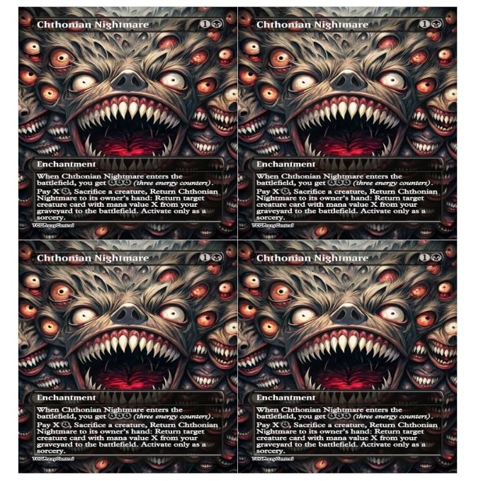 4x | Chthonian Nightmare | Anime | Full Art | Foil or Non-Foil (Non Foil)