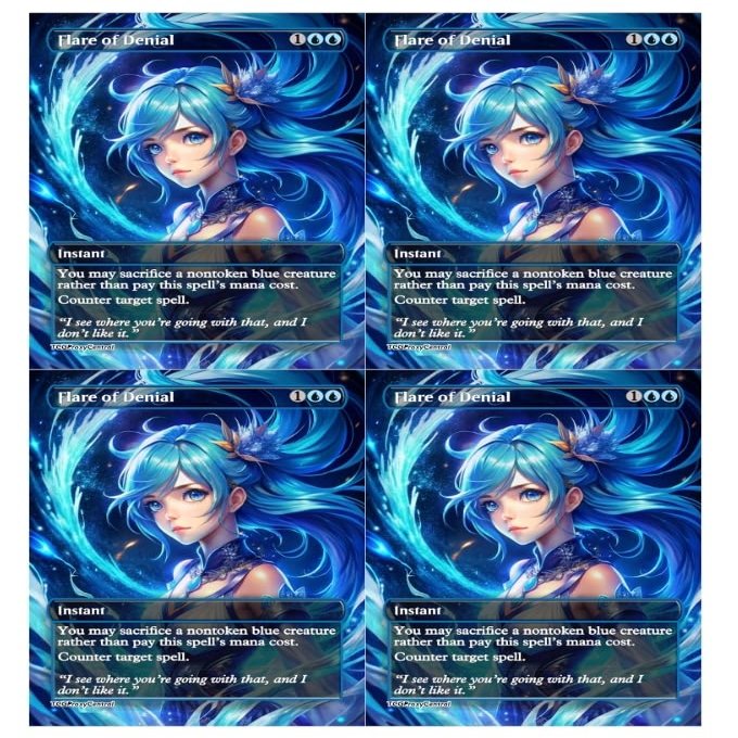 4x | Flare of Denial | Anime | Full Art | Foil or Non-Foil (Non Foil)