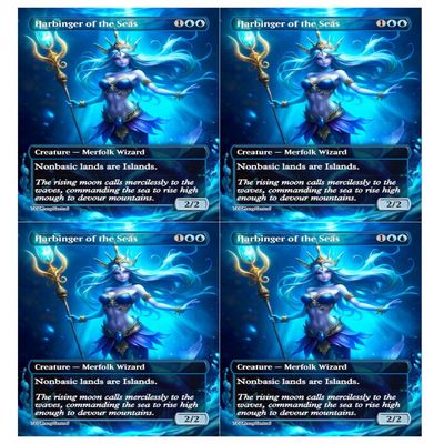 4x | Harbinger of the Seas | Anime | Full Art | Foil or Non-Foil (Non Foil)