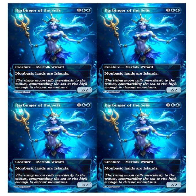 4x | Harbinger of the Seas | Anime | Full Art | Foil or Non-Foil (Non Foil)