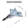 Park10 Toys F22 Raptor Model RC Jet 3CH 2.4G F22S RC Airplane for Adults Upgrade Version Outdoor RC Glider Plane with LED Light (Gray) view 2