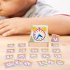Clock Kids Toy Teaching Aid,Homeschool Supplies,Motor Skill Time Learning Teaching Clock for Kids for Kindergartner Baby Kids, 12cmx3.8cmx11.9cm, Brown view 2