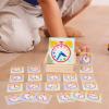 Clock Kids Toy Teaching Aid,Homeschool Supplies,Motor Skill Time Learning Teaching Clock for Kids for Kindergartner Baby Kids, 12cmx3.8cmx11.9cm, Brown view 3