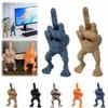 TSYIDUI 2pcs Middle Finger Figure with Legs,Funny Middle Finger Statue with Legs Decoration,Creative Resin Finger Sculpture,Figurine Gag Gifts,Middle Finger Ornament,Decor Desk Accessory (B+BR) view 1