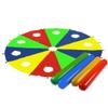 UUNVTOSU Play Parachute Whack-a-mole Game, Parent- Interactive Garden Game, Agility & Coordination Training Parachute with Holes Parachute Parachute view 1