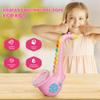 Contixo KT1 Toy Saxophone, Pink Digital Saxaboom, Trumpet, Clarinet with Light & Sound, Early Education Musical Instrument Gift for Toddlers Kids Girls Boys view 3