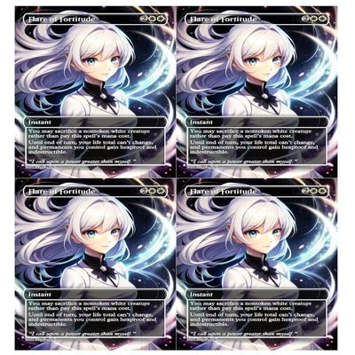 4x | Flare of Fortitude | Anime | Full Art | Foil or Non-Foil (Non Foil)