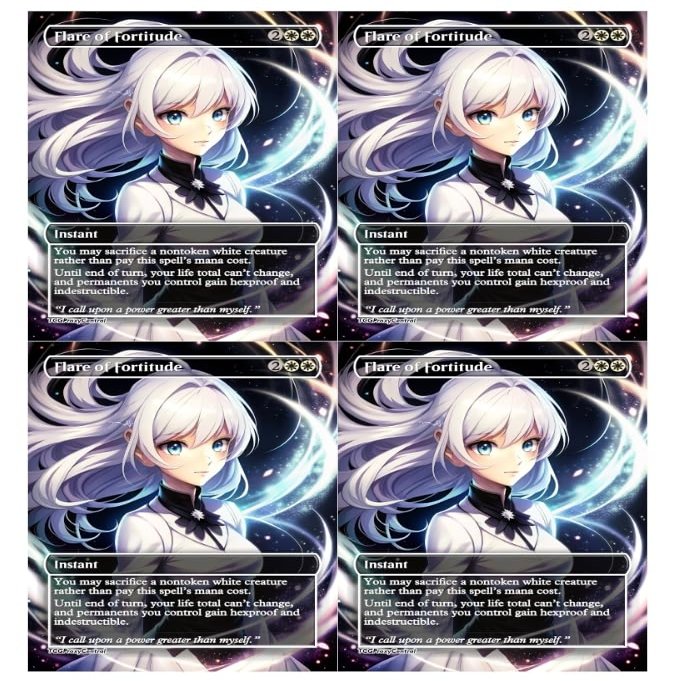 4x | Flare of Fortitude | Anime | Full Art | Foil or Non-Foil (Non Foil)
