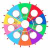 UUNVTOSU Parachute Game with Holes, Kids Agility Training Whack-a-mole Game, Tear- Parachute Parachute Parachute view 1