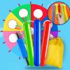 UUNVTOSU Parachute Game with Holes, Kids Agility Training Whack-a-mole Game, Tear- Parachute Parachute Parachute view 3