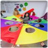 UUNVTOSU Parachute Game with Holes, Kids Agility Training Whack-a-mole Game, Tear- Parachute Parachute Parachute view 4