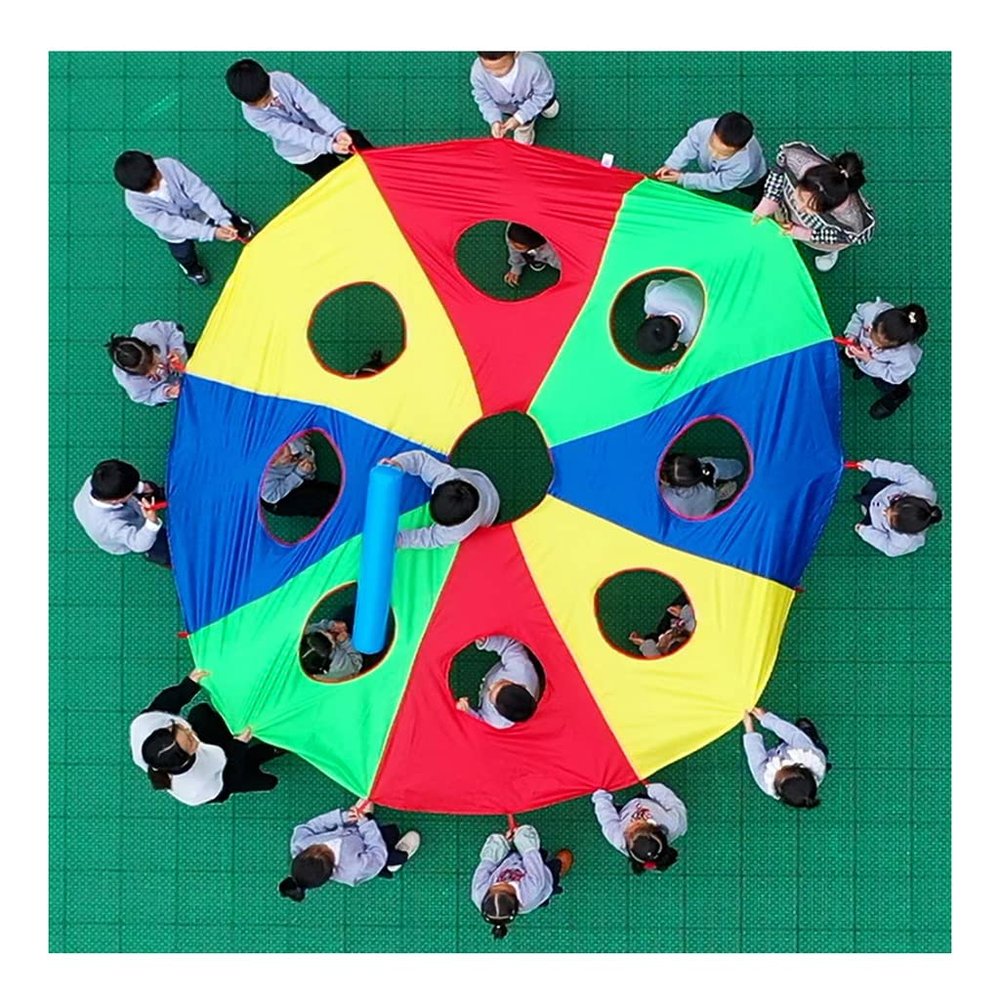 UUNVTOSU Play Parachute Whack-a-mole Game, 15-30 People Teamwork Game, Relationship-Enhancing Parachute Game Parachute Parachute