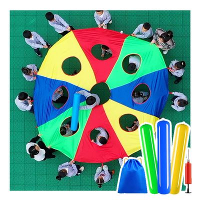 UUNVTOSU Play Parachute Outdoor Beach Game - Parachute Game, Parachute Games for Home/Nursery, Outdoor Teamwork Parachute Game Parachute Parachute