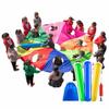UUNVTOSU Play Parachute Outdoor Beach Game - Parachute Game, Parachute Games for Home/Nursery, Outdoor Field Day Parachute Games Parachute Parachute view 1