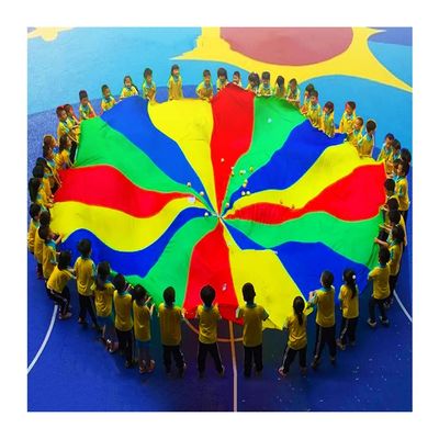 UUNVTOSU Play Parachute Outdoor Garden Games, Balance & Coordination Play Parachute Game, Resistance Play Parachute for 3-6 Years Old Parachute Parachute(6m/19.6ft)