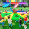 UUNVTOSU Play Parachute - Whack-a-mole Game, Teamwork Fun Whack-a-mole Game, Parent- Interactive Garden Game Parachute Parachute(6m/19.6ft) view 2