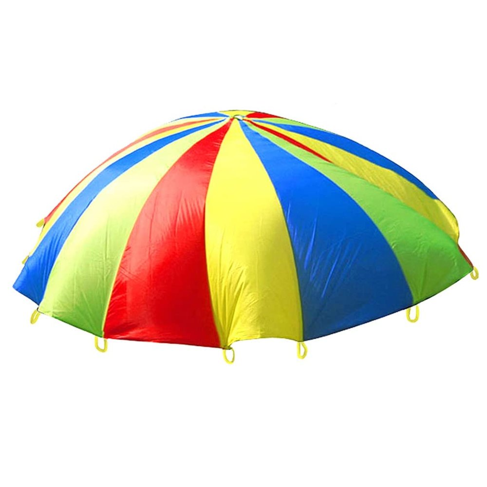 UUNVTOSU Play Parachute Birthday Party Game, Nursery Physical Training Resistance Parachute Games, Body Coordination Training Parachute Parachute(2m/6.5ft)