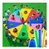 UUNVTOSU Play Parachute Outdoor Beach Game - Parachute Game, Teamwork Parachute Game, Body Balance & Coordination Puzzle Game Parachute Parachute view 1