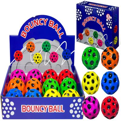 Poosue Bouncy Space Moon Bouncy Balls - Super Bouncy Moon Ball for Kids - Big Bouncy Balls for Athlete Training and Sensory Play - Extreme High Bouncing Ball