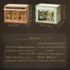3D Miniature House Kit Page Turning Design Tiny House Kits to Build DIY Wooden Crafts for Adults Miniatures Model Kits with Furniture, Christmas & Birthday for Women (C) view 2