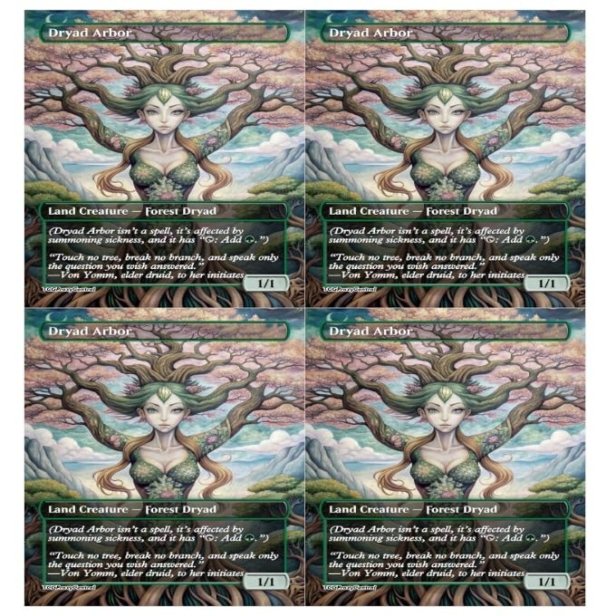 4x | Dryad Arbor | Anime | Full Art | Foil or Non-Foil (Foil)