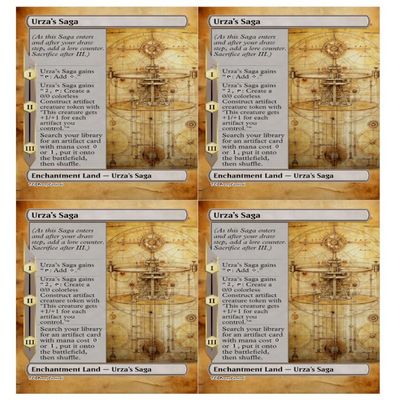 4x | Urza's Saga | Anime | Full Art | Foil or Non-Foil (Non Foil)