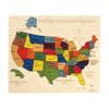USA Map Wooden Jigsaw Puzzle for Kids | 44 Puzzle Pieces | Learning & Educational Toy Gift for Boys & Girls Ages 3 Years and Above view 1
