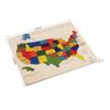 USA Map Wooden Jigsaw Puzzle for Kids | 44 Puzzle Pieces | Learning & Educational Toy Gift for Boys & Girls Ages 3 Years and Above view 2