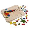 USA Map Wooden Jigsaw Puzzle for Kids | 44 Puzzle Pieces | Learning & Educational Toy Gift for Boys & Girls Ages 3 Years and Above view 4