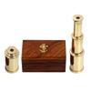 6" Handcrafted Nautical Brass Spyglass Telescope with Wooden Box view 1